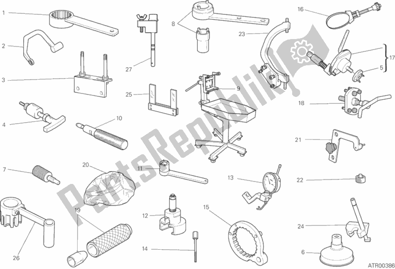 Alle onderdelen voor de Werkplaatsgereedschap, Motor van de Ducati Scrambler 1100 Sport PRO USA 2020
